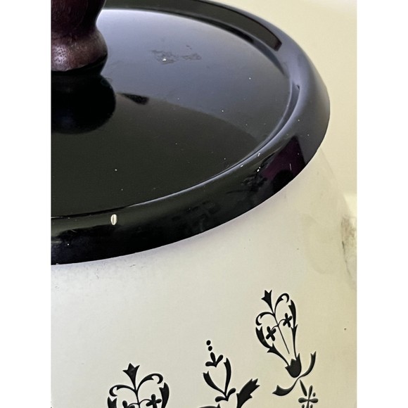 Vintage black and white fondue pot - Picture 9 of 9